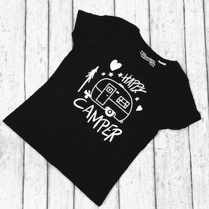 T-Shirt - Happy Camper (Women, Organic Cotton)