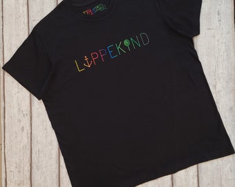 Lippekind Rainbow Logo - Men's T-Shirt (Organic Cotton)