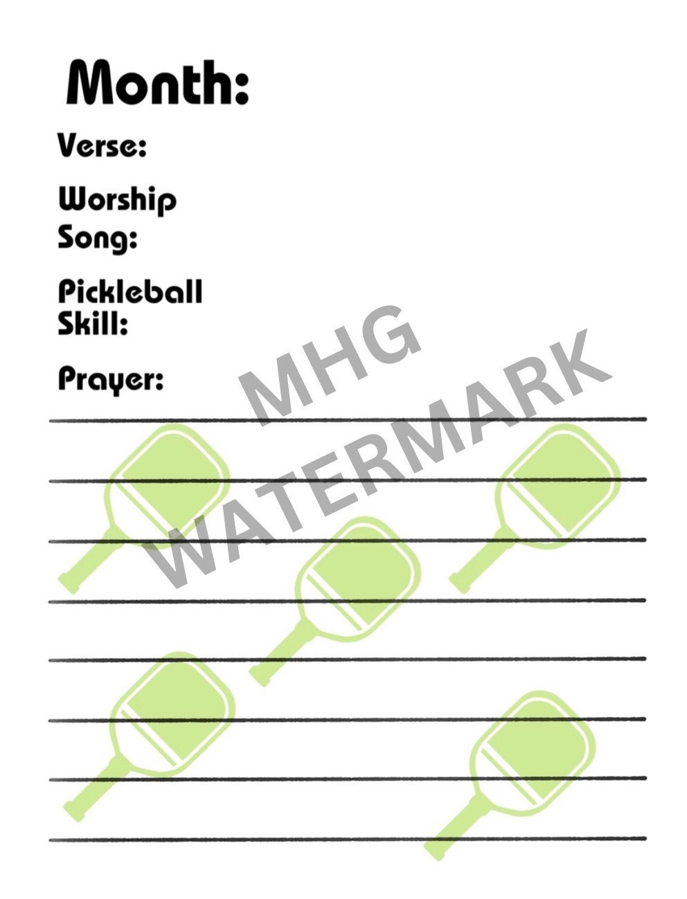 Pickleball Printable Pickleball Planner Planning Pages - Etsy Hong Kong