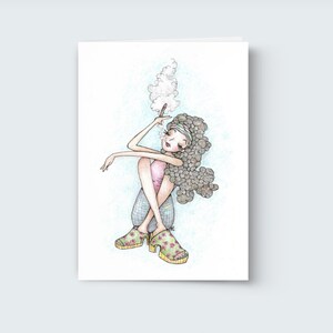 I occasionally smoke marijuana everyday Greeting card
