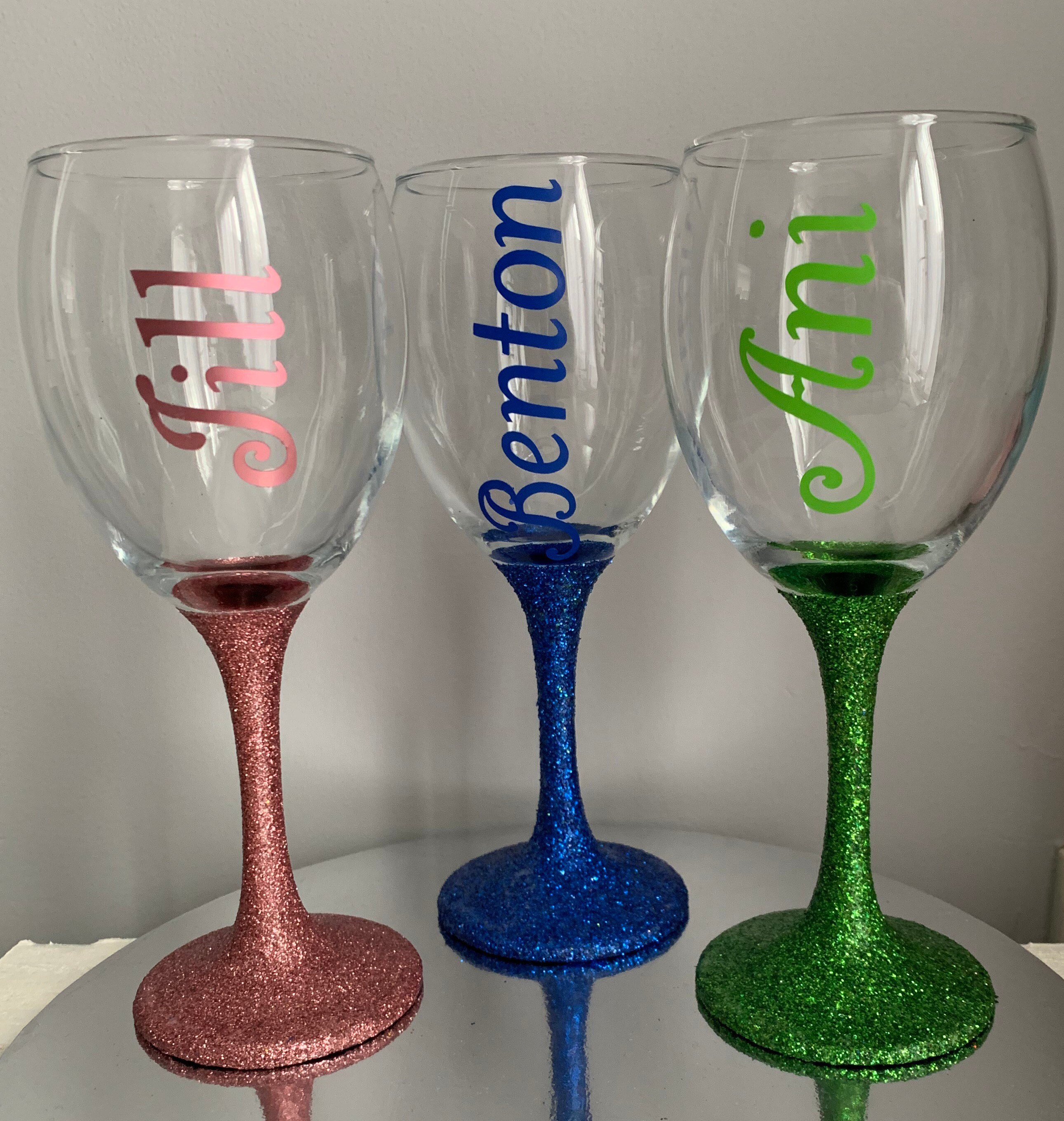Personalised Glitter Glasses Etsy UK