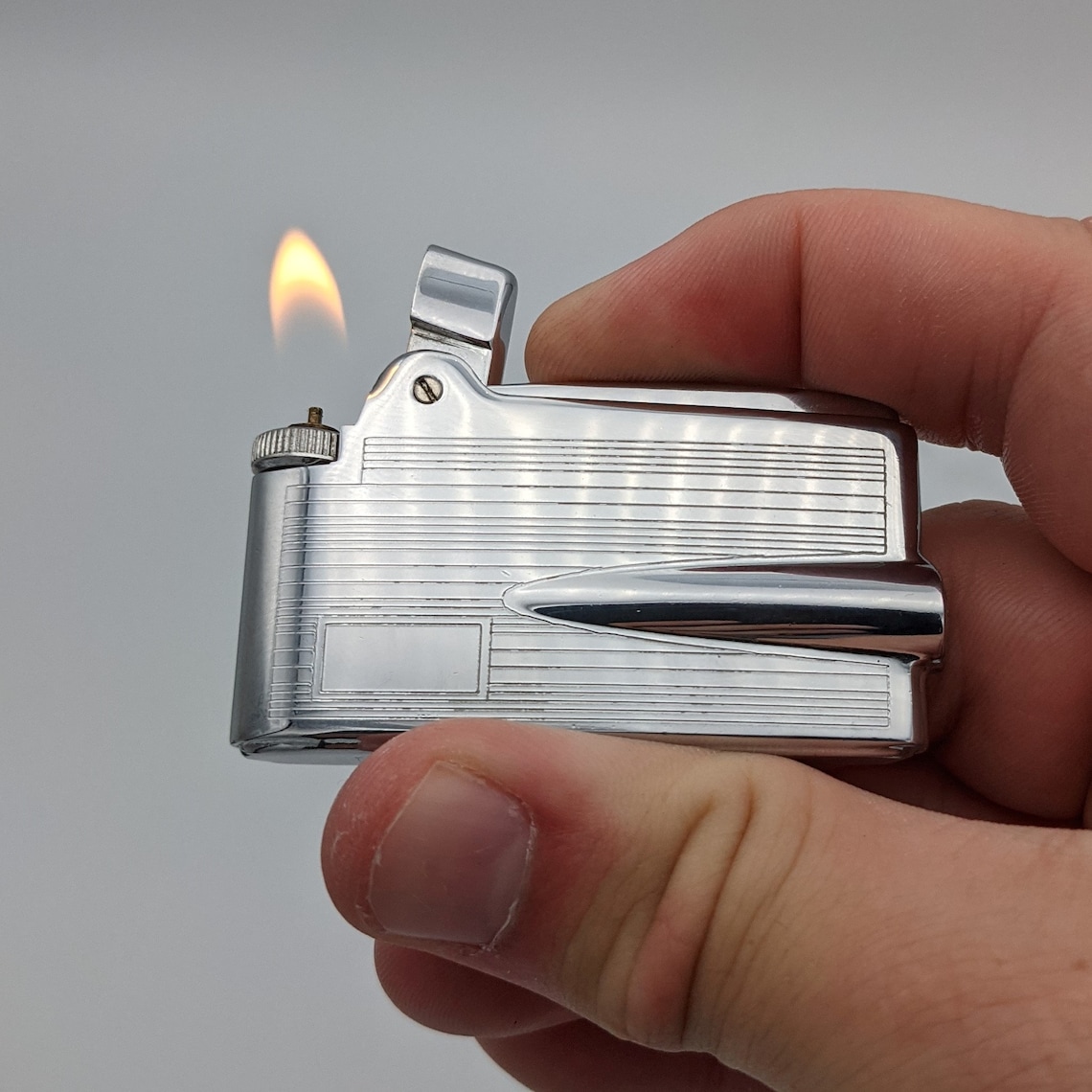 Vintage Ronson Varaflame Adonis Chrom Butane Lighter With Etsy