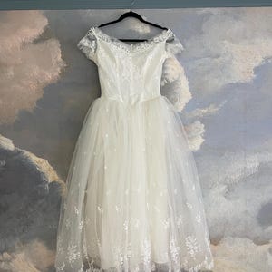 Vintage 1940s Designer Wedding Dress Gown XXS XS 0/2