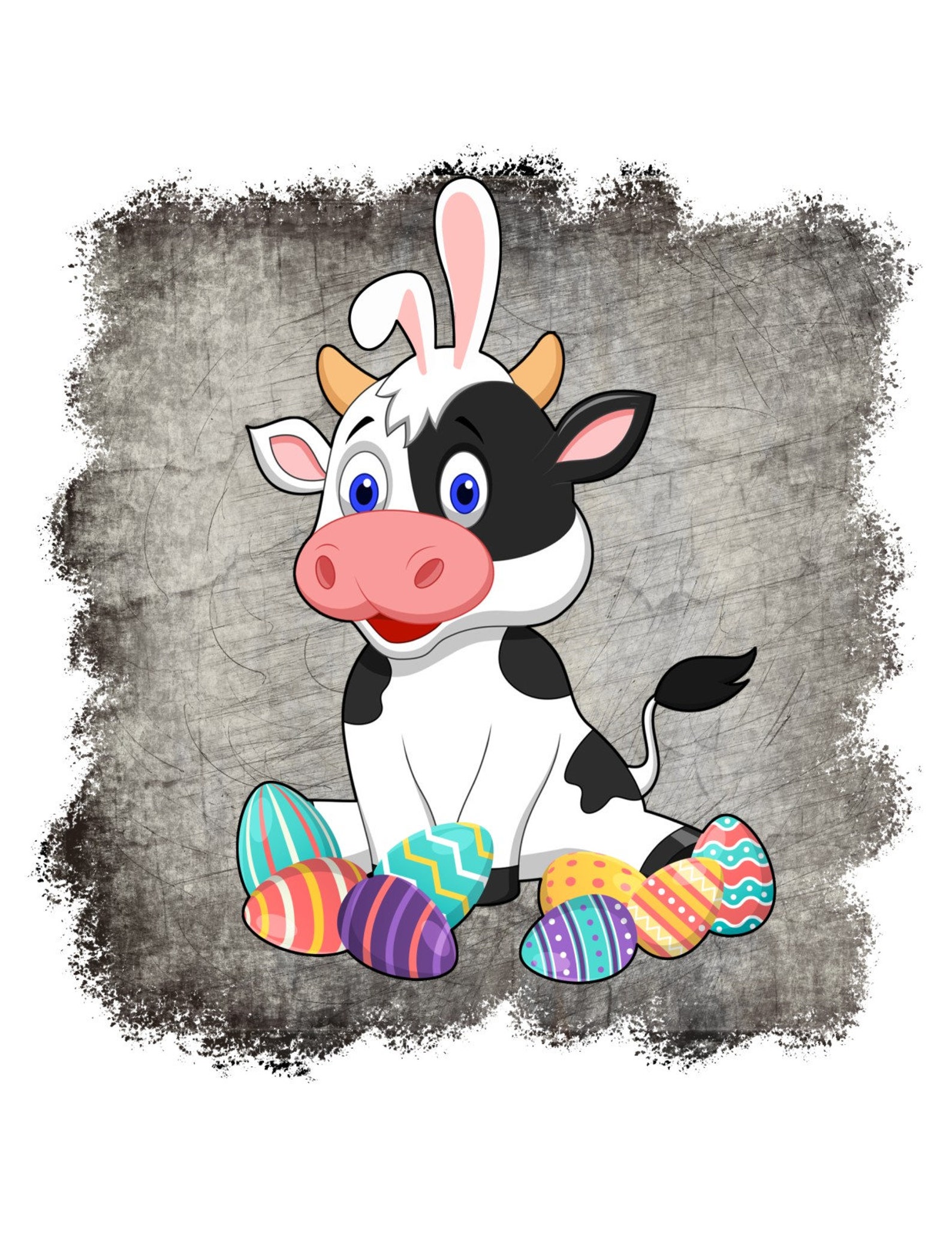 Happy Easter Cow element Easter Gnome Easter Bunny Easter Etsy