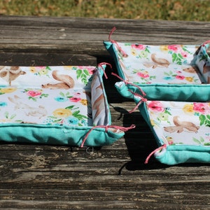 Fabric Trinket Tray Jewelry Tray Spring Turquoise Easter