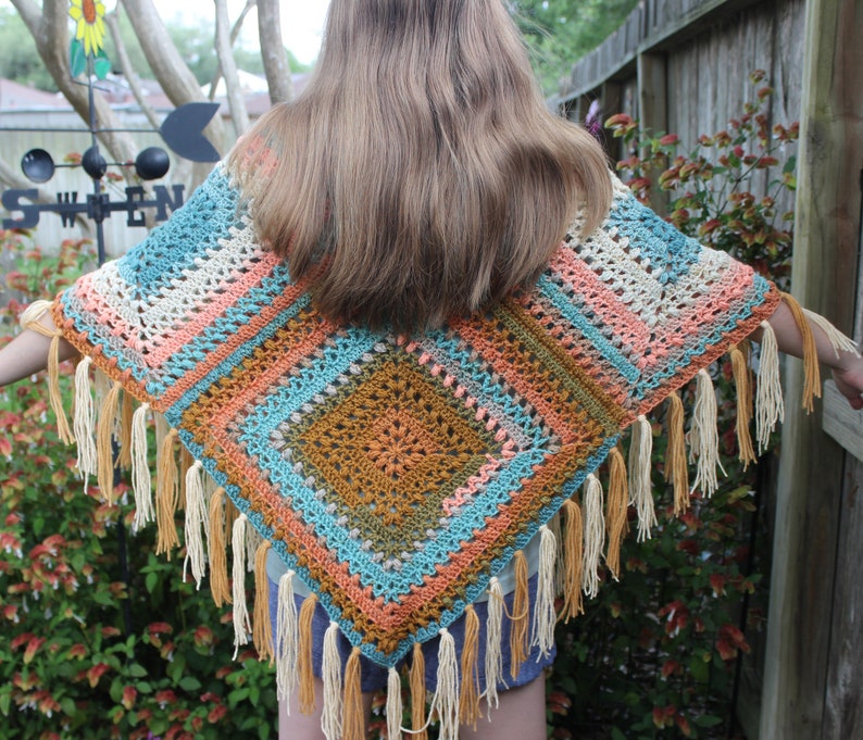 Crochet Swimsuit Coverup Poncho Summer Shawl Beach Boho Etsy