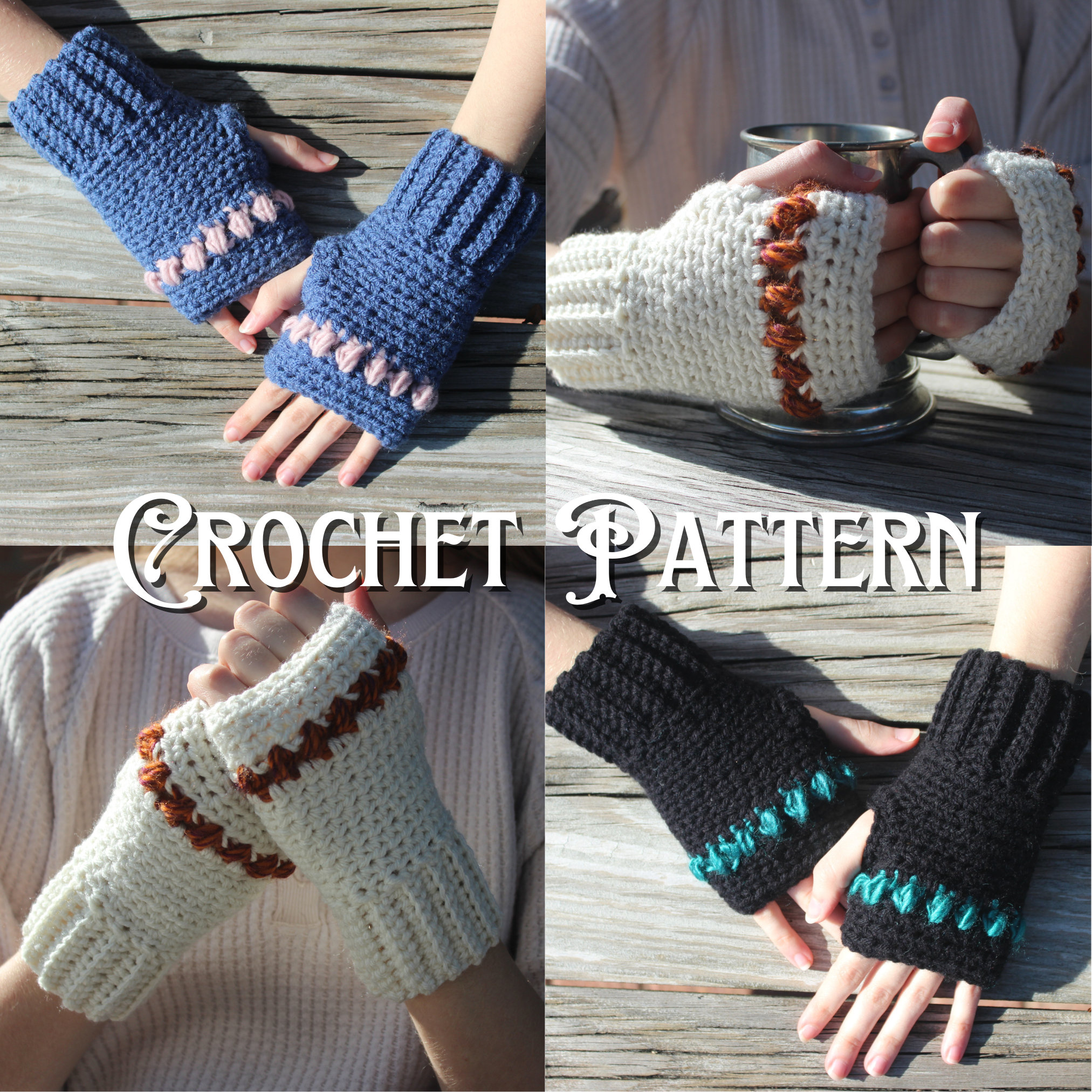 PATTERN: Traveler's Rest Gloves Crochet Fingerless Gloves Beginner Mitten  Pattern - Etsy