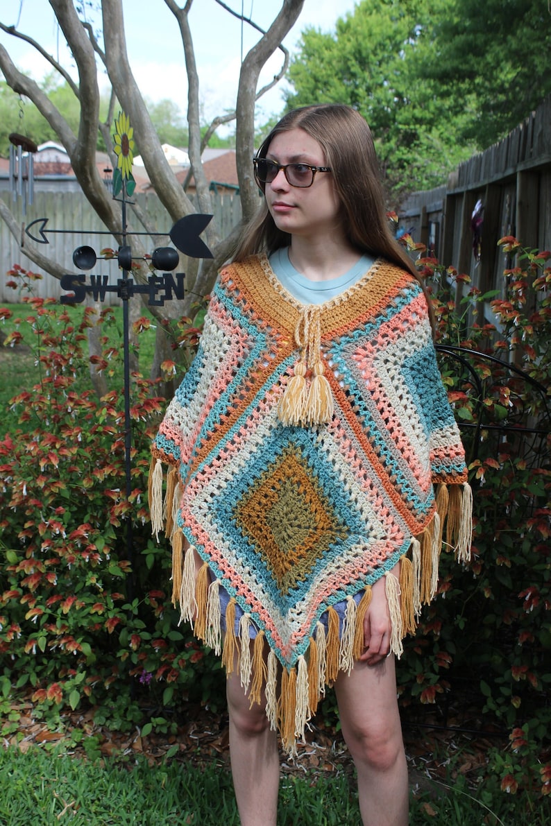 Crochet Swimsuit Coverup Poncho Summer Shawl Beach Boho Etsy