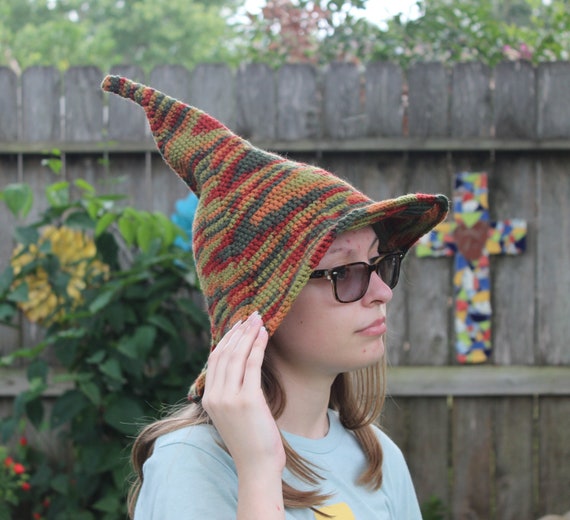 Crochet Witch Wizard Hat Fall Autumn 