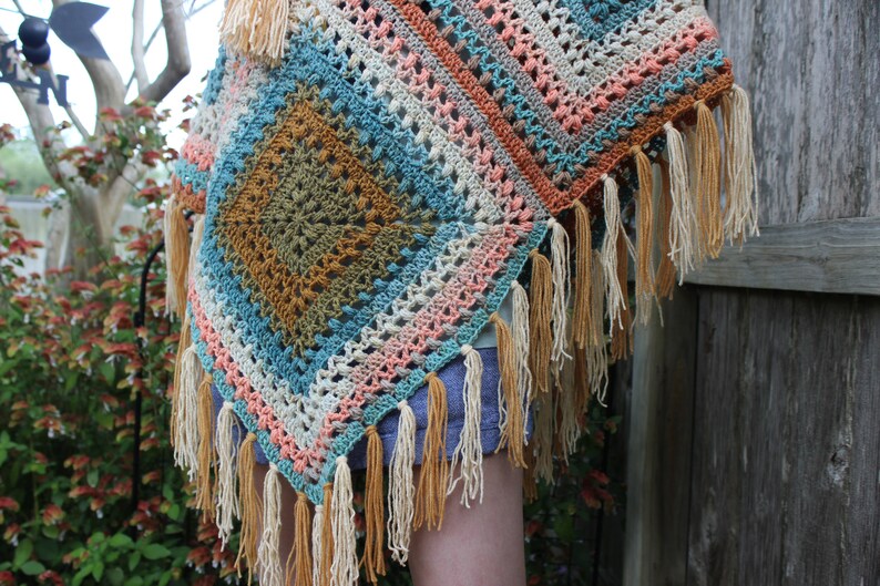 Crochet Swimsuit Coverup Poncho Summer Shawl Beach Boho Etsy