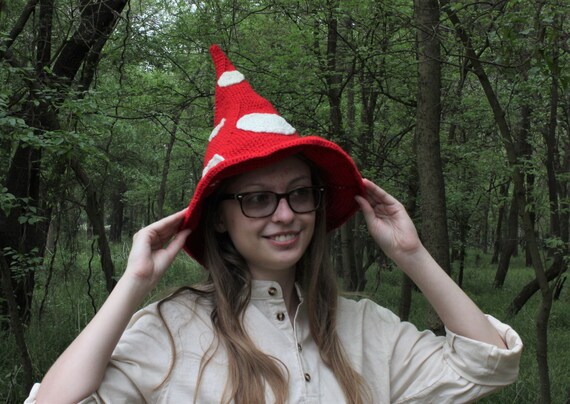Crochet Mushroom Witch Hat Fairy 