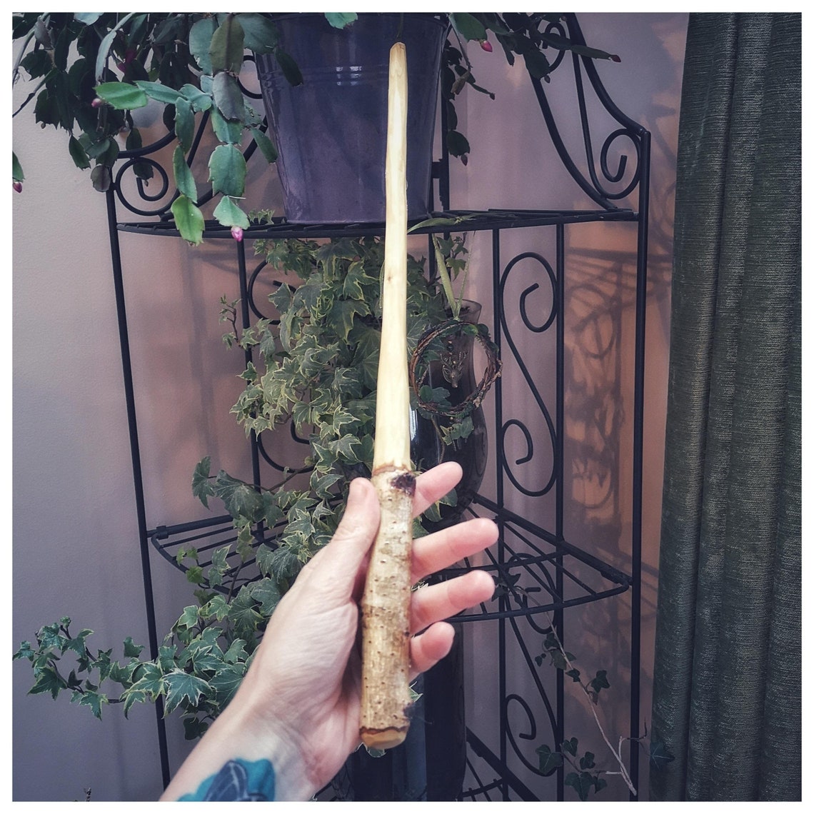 Silver Birch Ritual Ogham Wand Magical Forest Tools Hand Etsy
