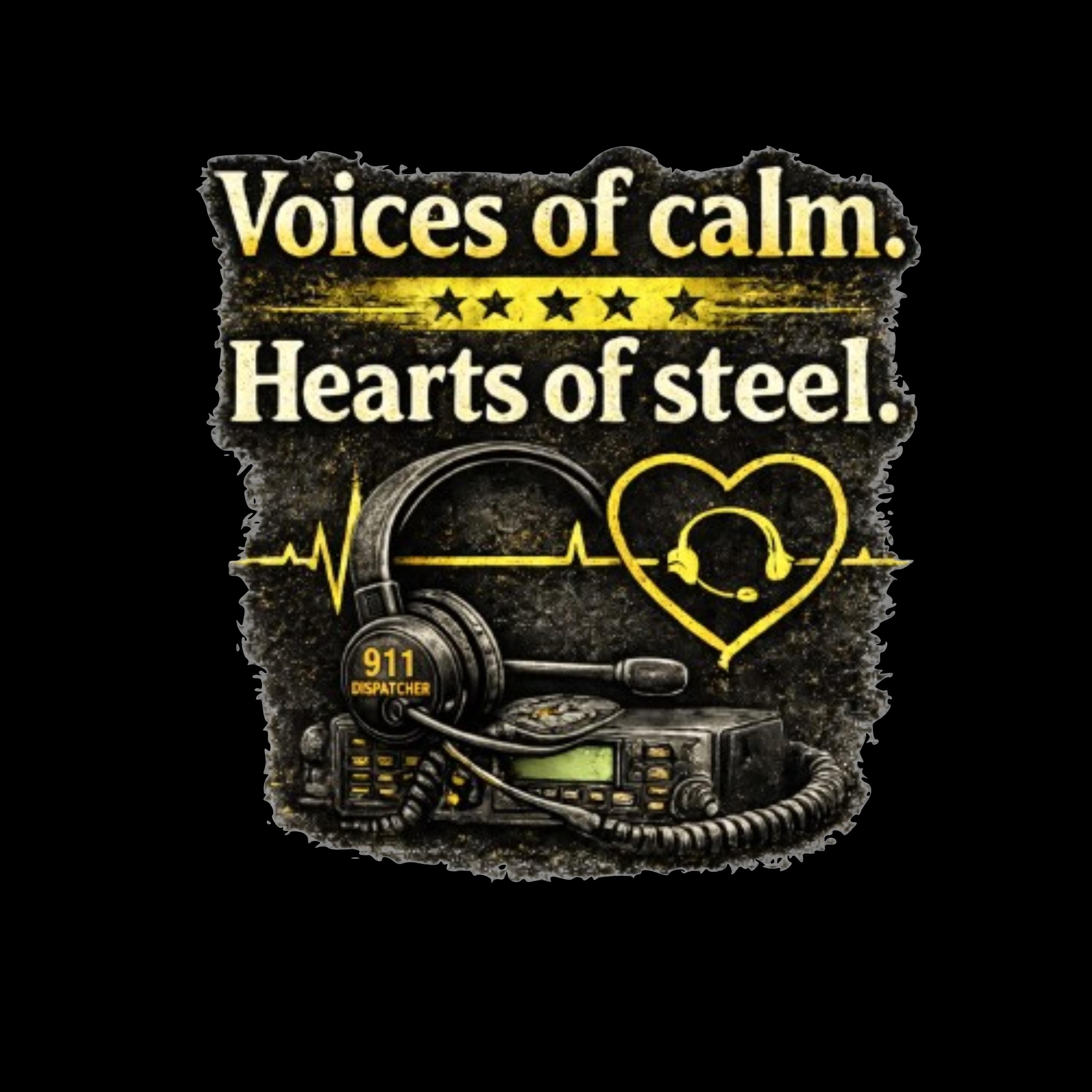 911 Dispatcher Thin Gold Line PNG | First Responder Design (digital ...