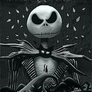 King of Halloween Black and White