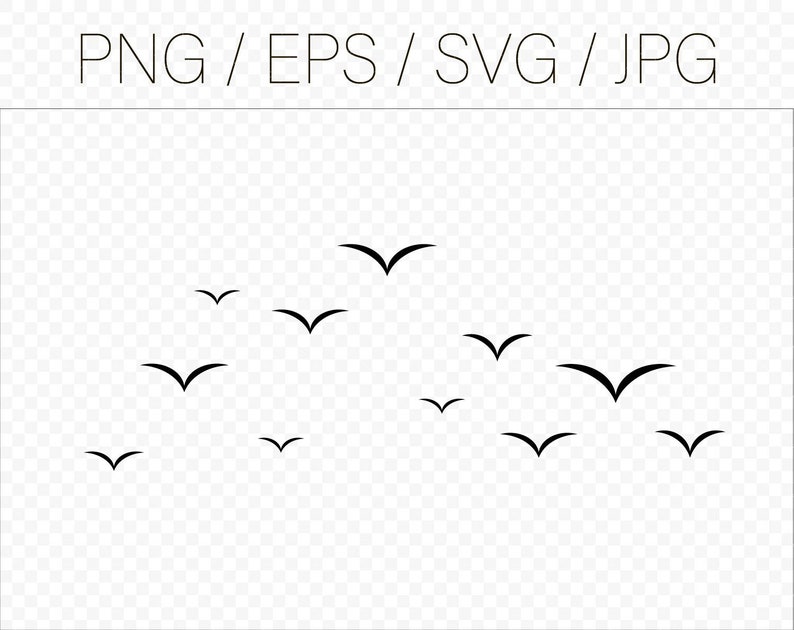 Birds Flying Svg Cutting Files