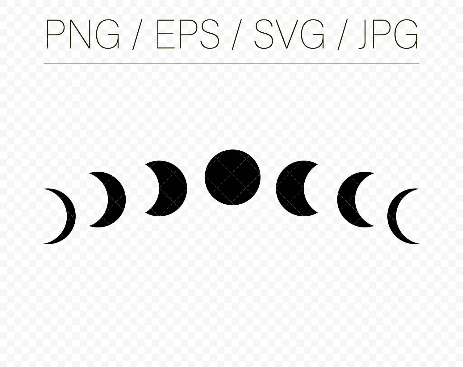 Moon Phases SVG Cut Files