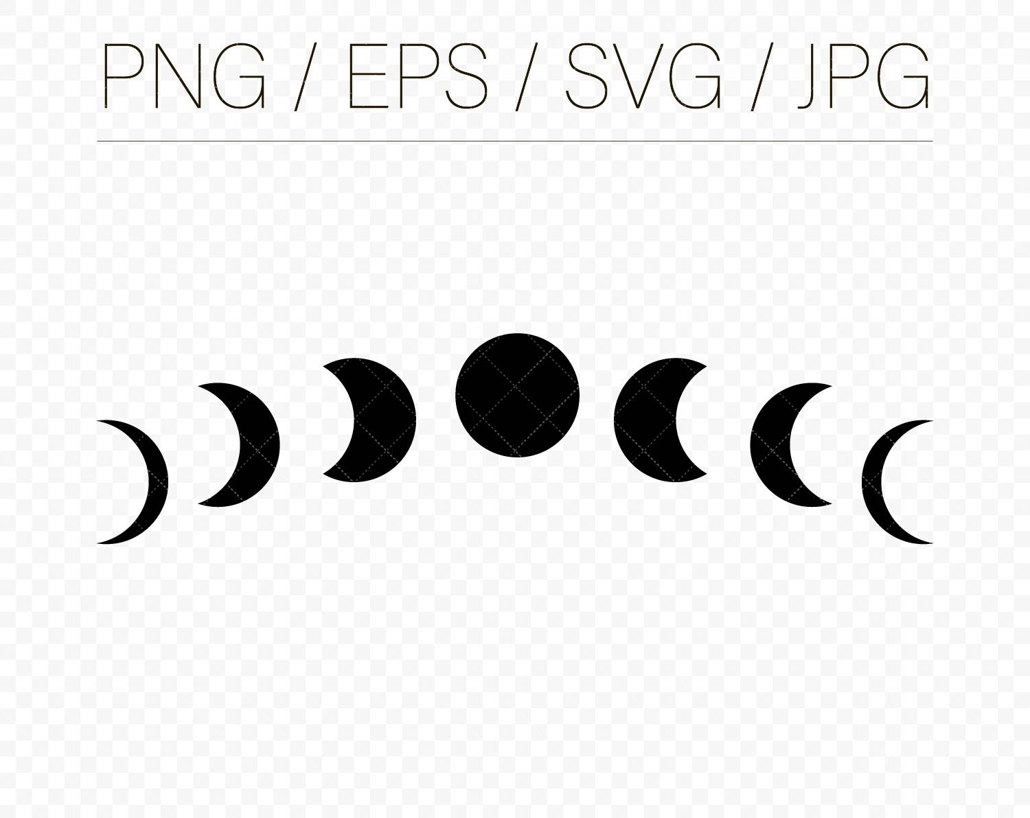 Moon Phases SVG Cut Files