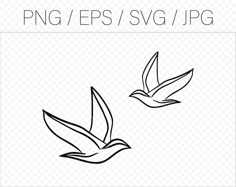 Bird Svg files for cricut Birds svg Bird silhouette Flying bird svg Flying birds cut files Bird cut file Simple bird vector Bird png