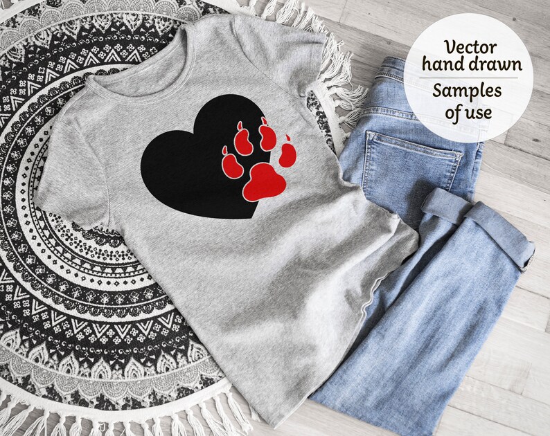 Free Free 340 Love Dog Paw Svg SVG PNG EPS DXF File