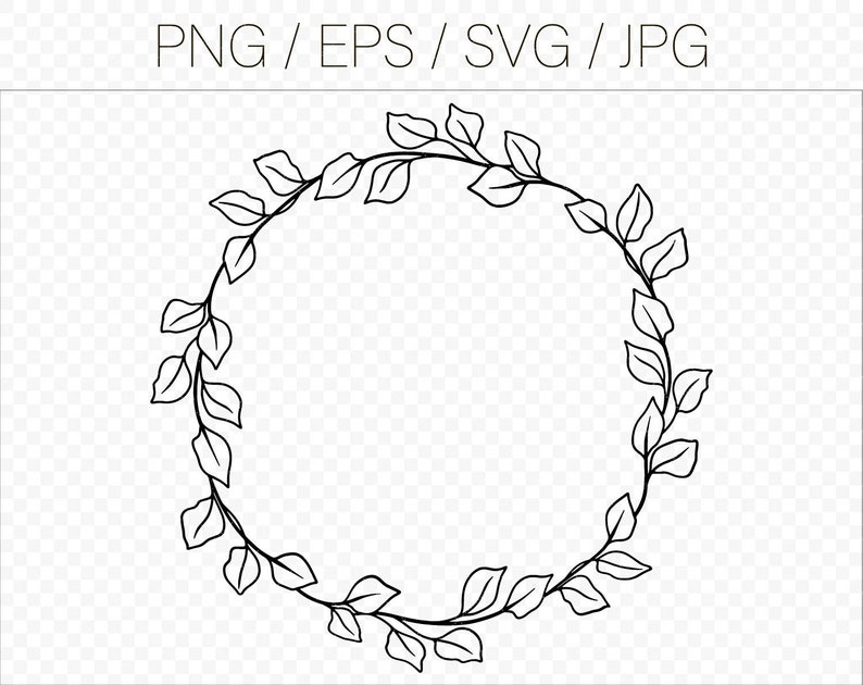 Download Wreath Svg Hand Drawn Svg Wreath Leaf Wreath Botanical Svg Simple Laurel Border Leaves Frame Floral Wreath Svg 481 Clip Art Art Collectibles Kromasol Com