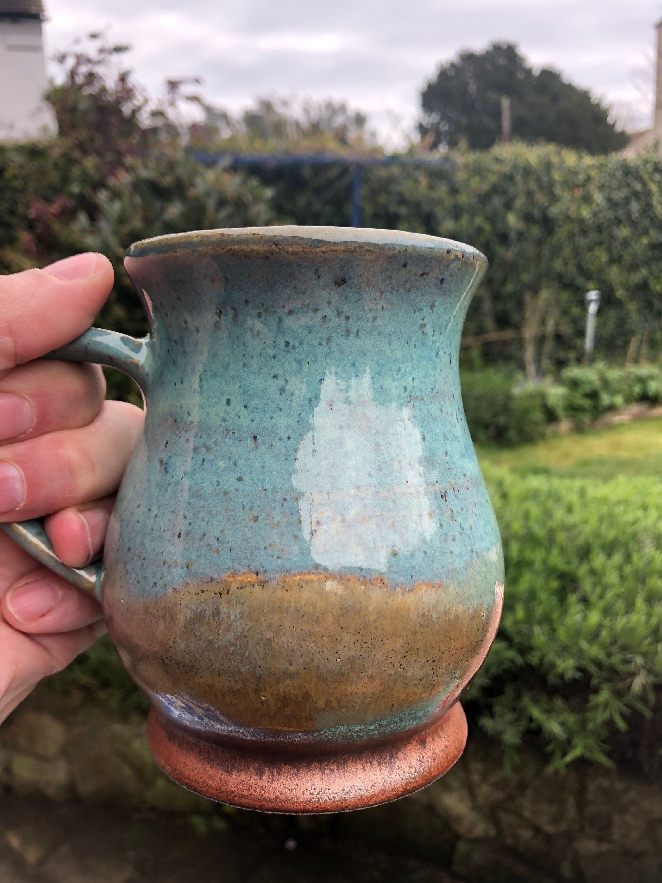 Large Handmade ceramic mug | Etsy