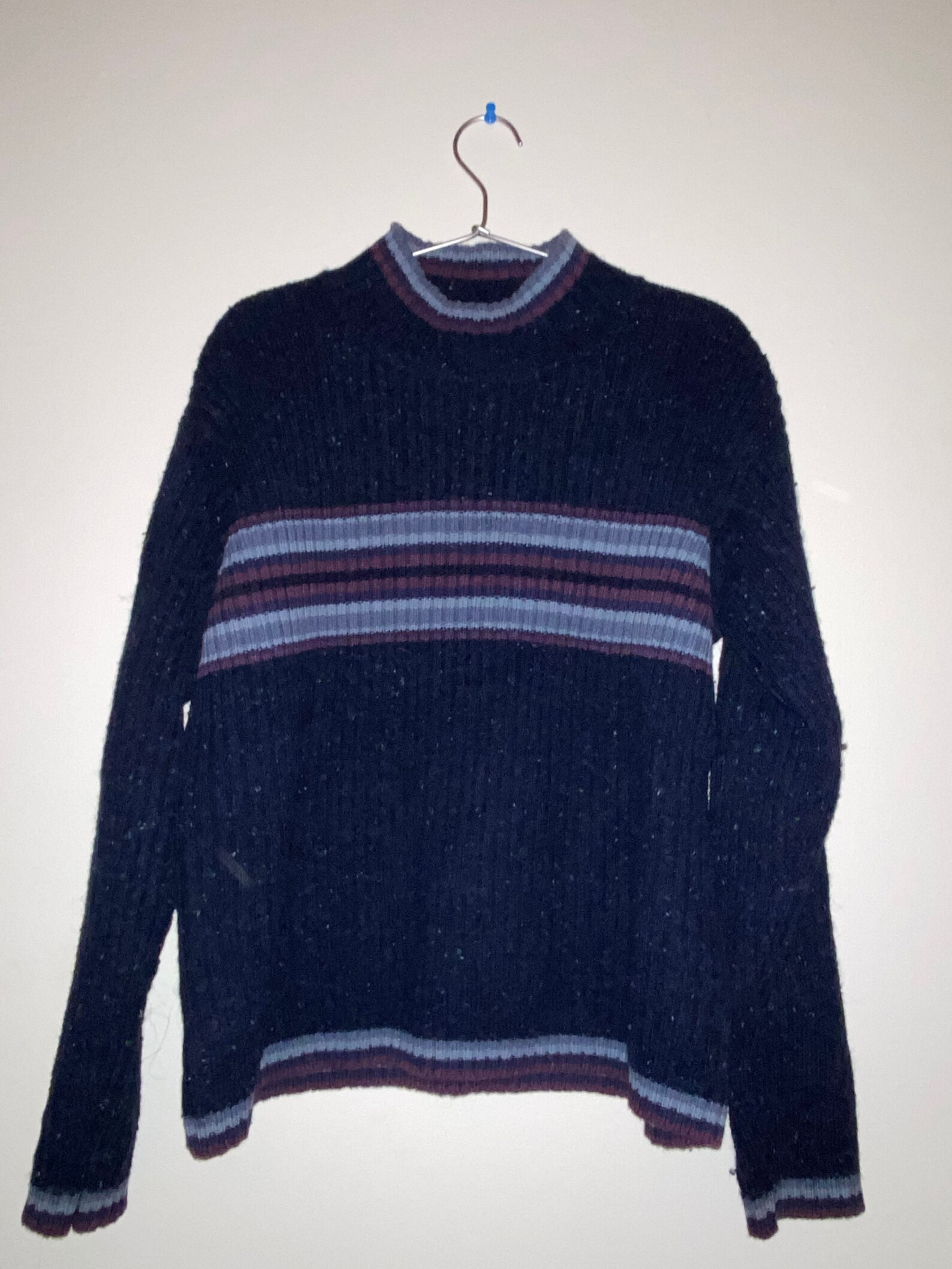 Y2K Striped Oversize sweater | Etsy