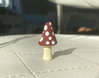 Mini Clay Mushroom Decoration