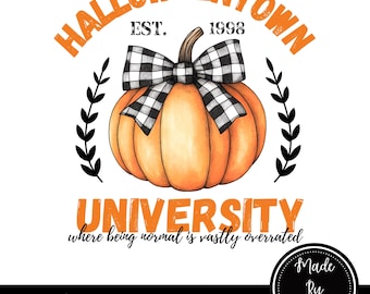 Halloween Town University PNG - Spooky College Design (Digital Download)