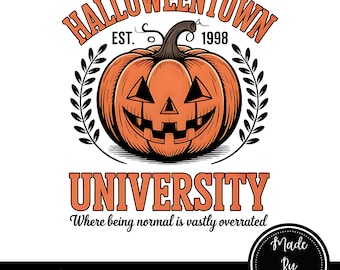 Halloween Town University PNG – Funny Spooky College Design for Shirts, Mugs, and DIY Crafts
