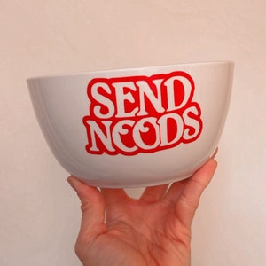 Send Noods | Ramen Noodles Bowl | Inappropriate Gifts | Soup Bowl | Prank Gift | Ramen Noodles Lover |