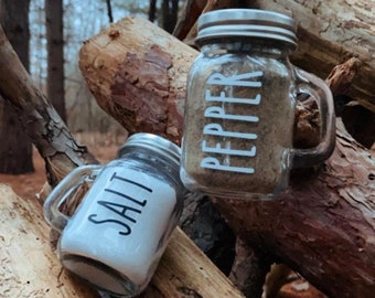 Salt and Pepper Shakers Rae Dunn inspired