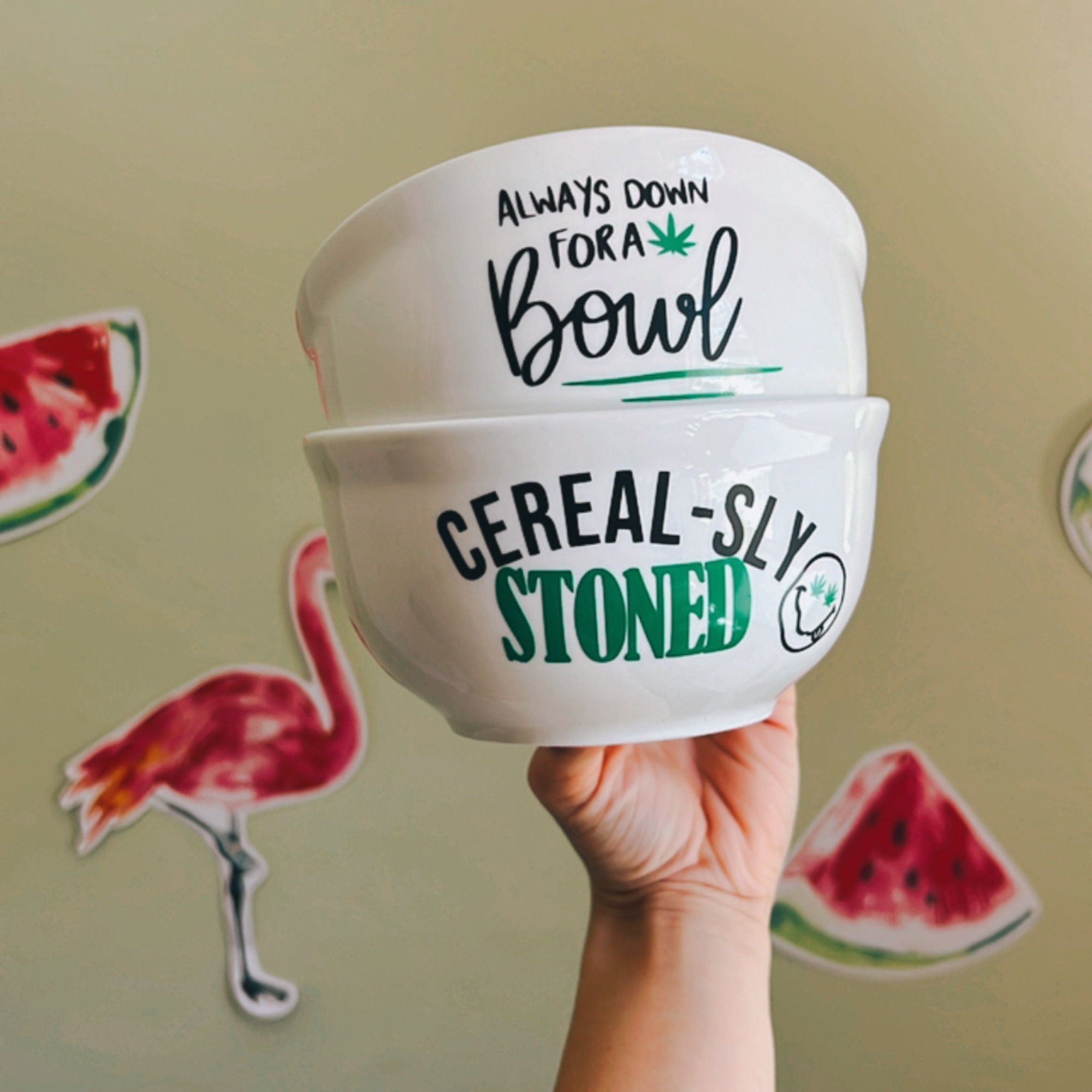 420 Cereal Marijuana Bowl Popcorn Stoner Bowl 420 Gifts Etsy