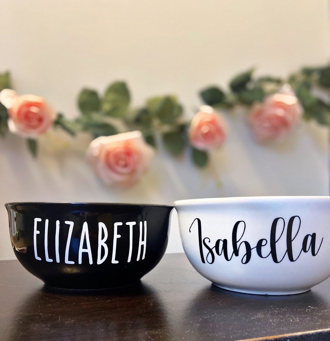 Personalized Rae Dunn Bowl Custom Cereal Bowl Popcorn Bowl Ice Cream