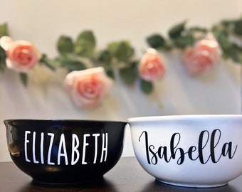 Personalized Rae Dunn Bowl | Custom Cereal Bowl | Popcorn Bowl | Ice Cream Bowl