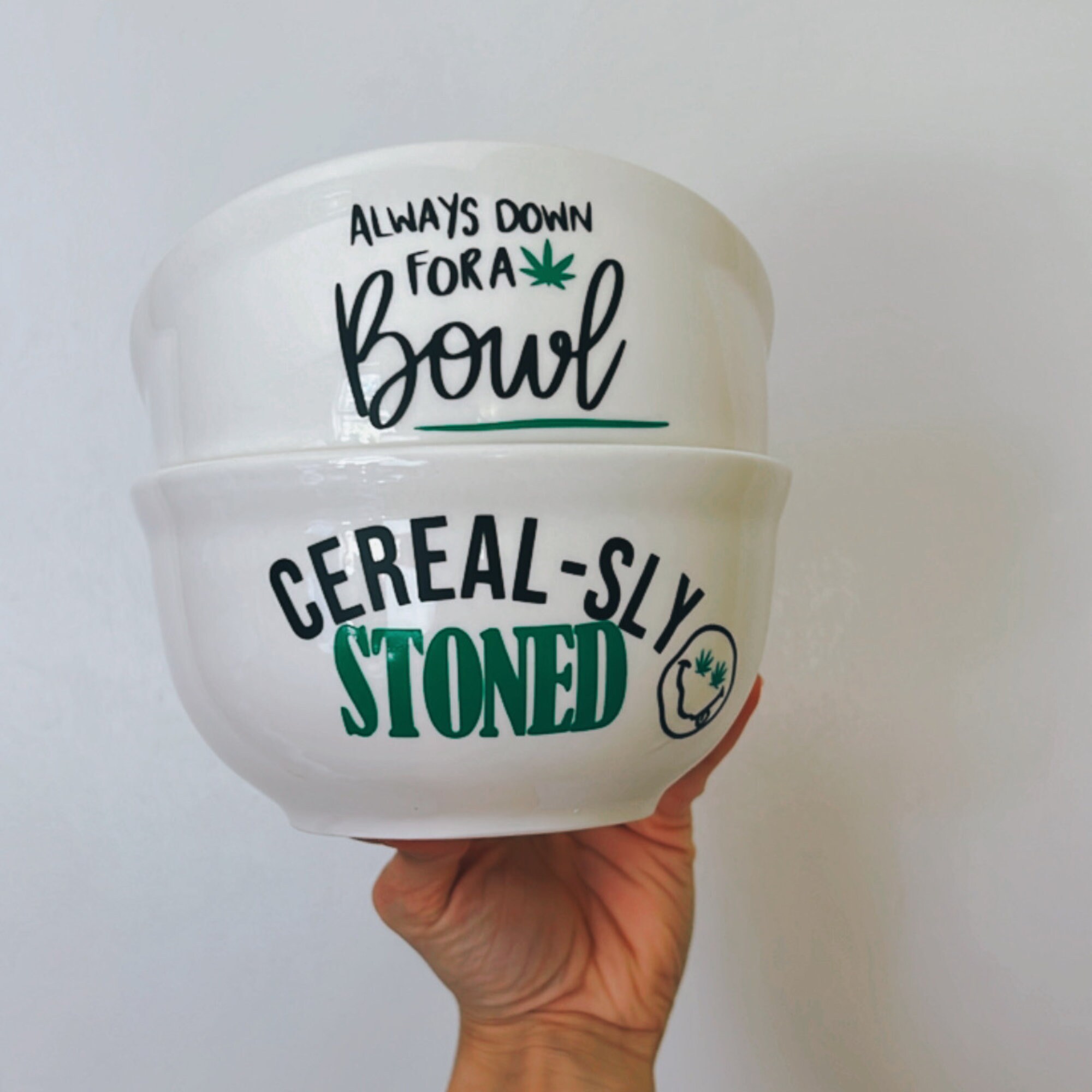 420 Cereal Marijuana Bowl Popcorn Stoner Bowl 420 Gifts Etsy