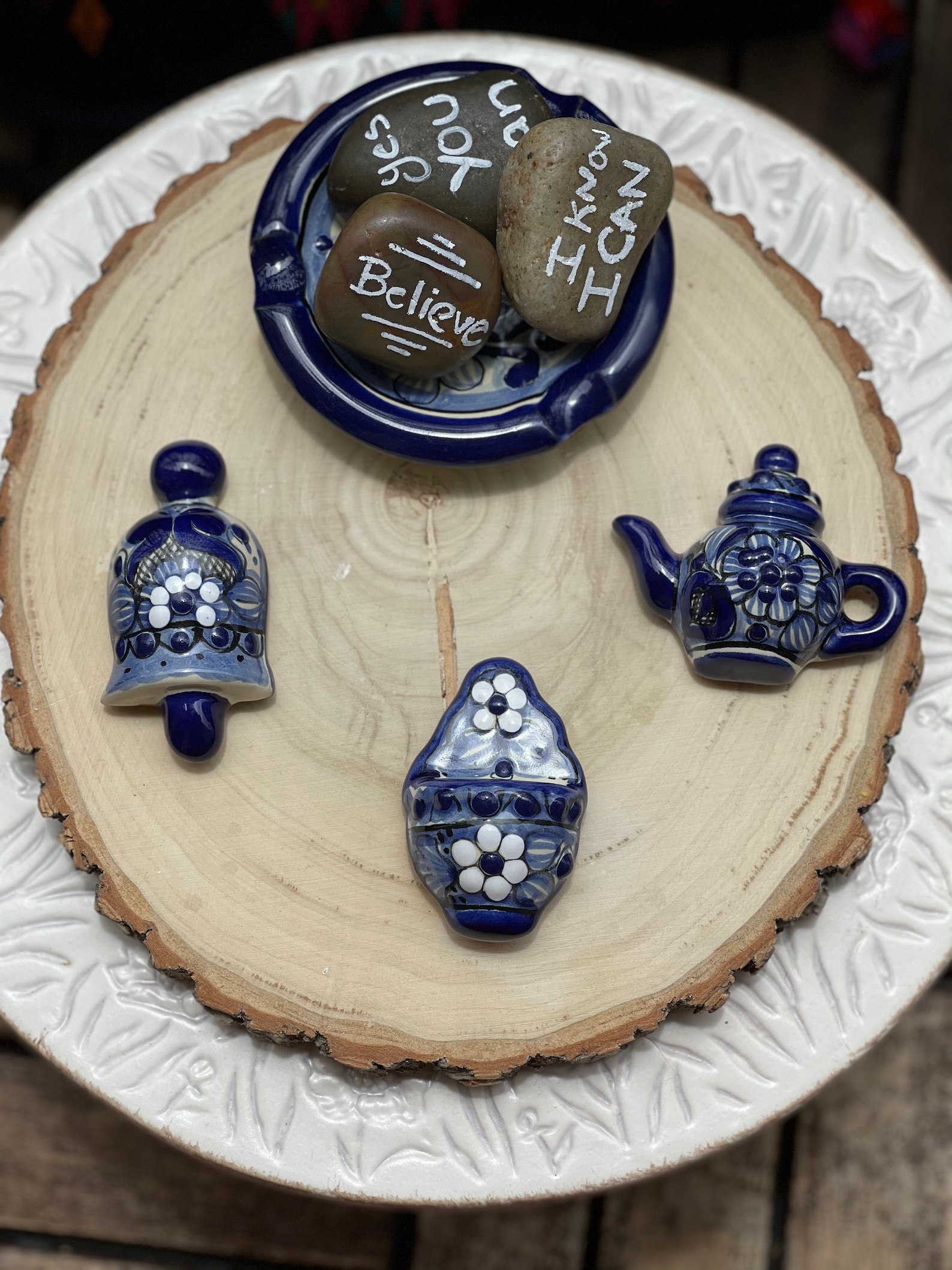 Ceramic fridge Decorative Set of three Office Etsy