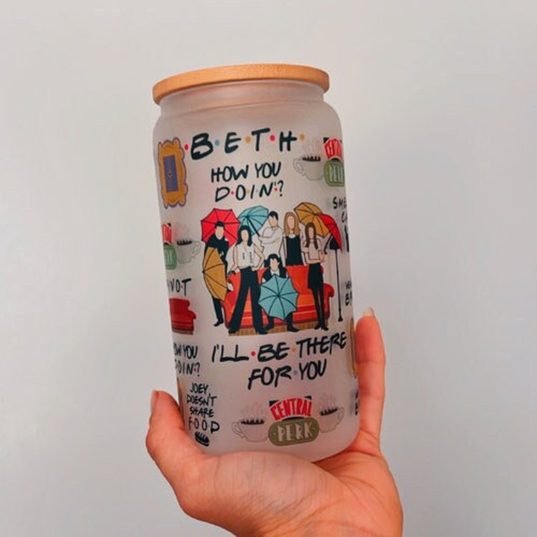 Friends TV Show Gifts Custom Coffee Cup Friends Series Libbey Can Glass