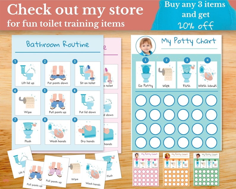 Printable Weekly Potty Training Schedule Pages, Potty Training Sticker