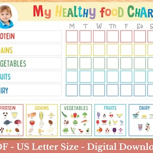 Planer für Kinder, Planer für gesunde Ernährung, Checkliste für wählerische Esser, Checkliste für Kinder, Planer für Kinder, Planer für Kinder, Kinderplaner