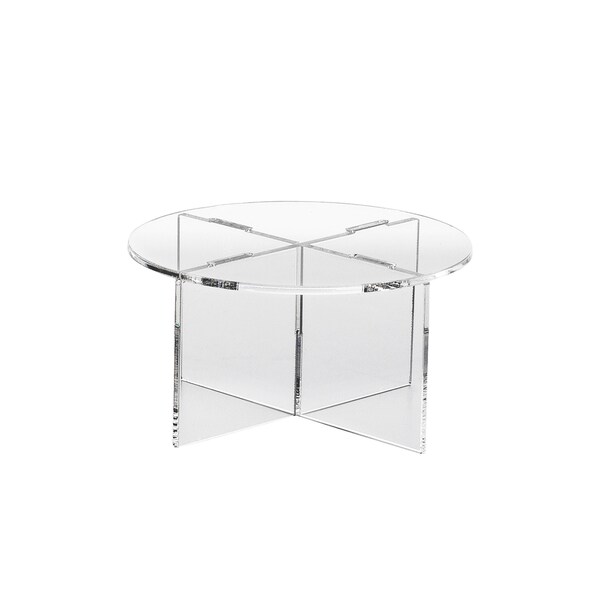 Clear Choice, Acrylic Round disassemble Riser Display Stand | Multipurpose Tabletop Risers Display  Personal or Business Décor, Cupcakes