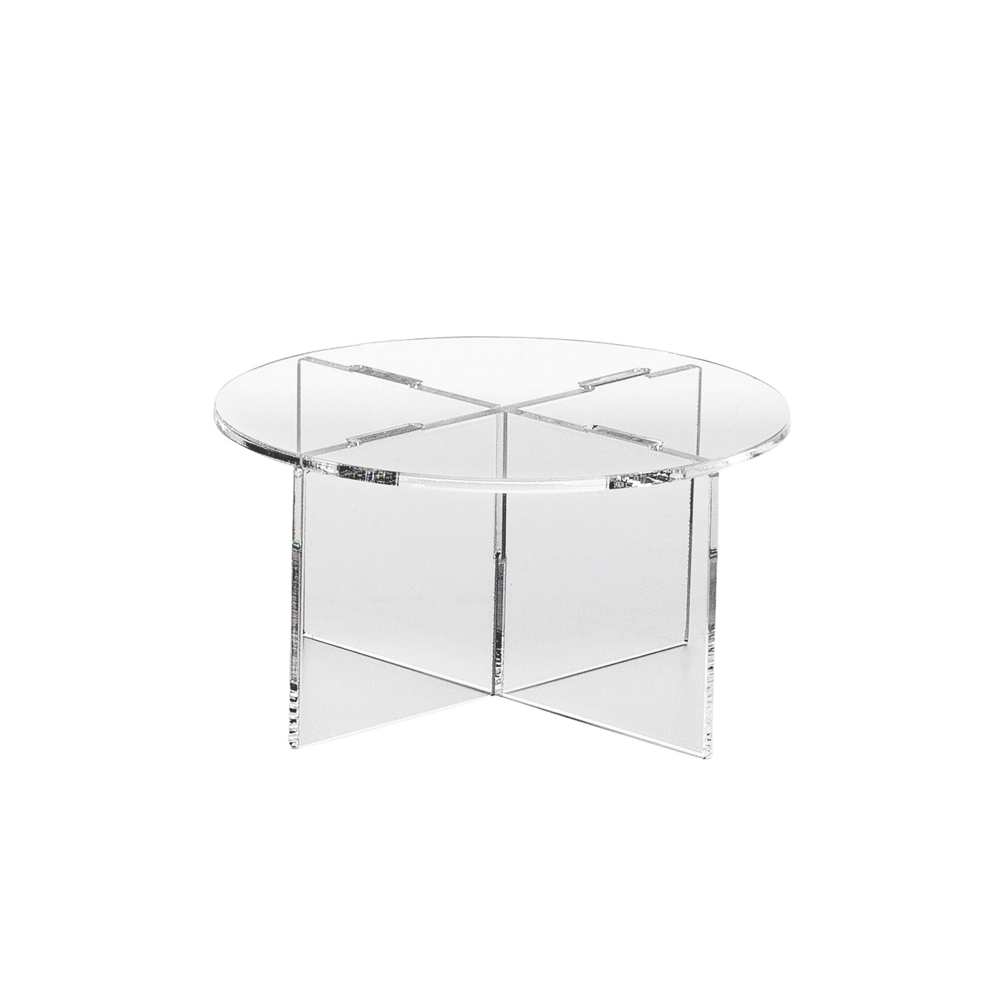 Clear Choice Acrylic Round Disassemble Riser Display Stand Etsy