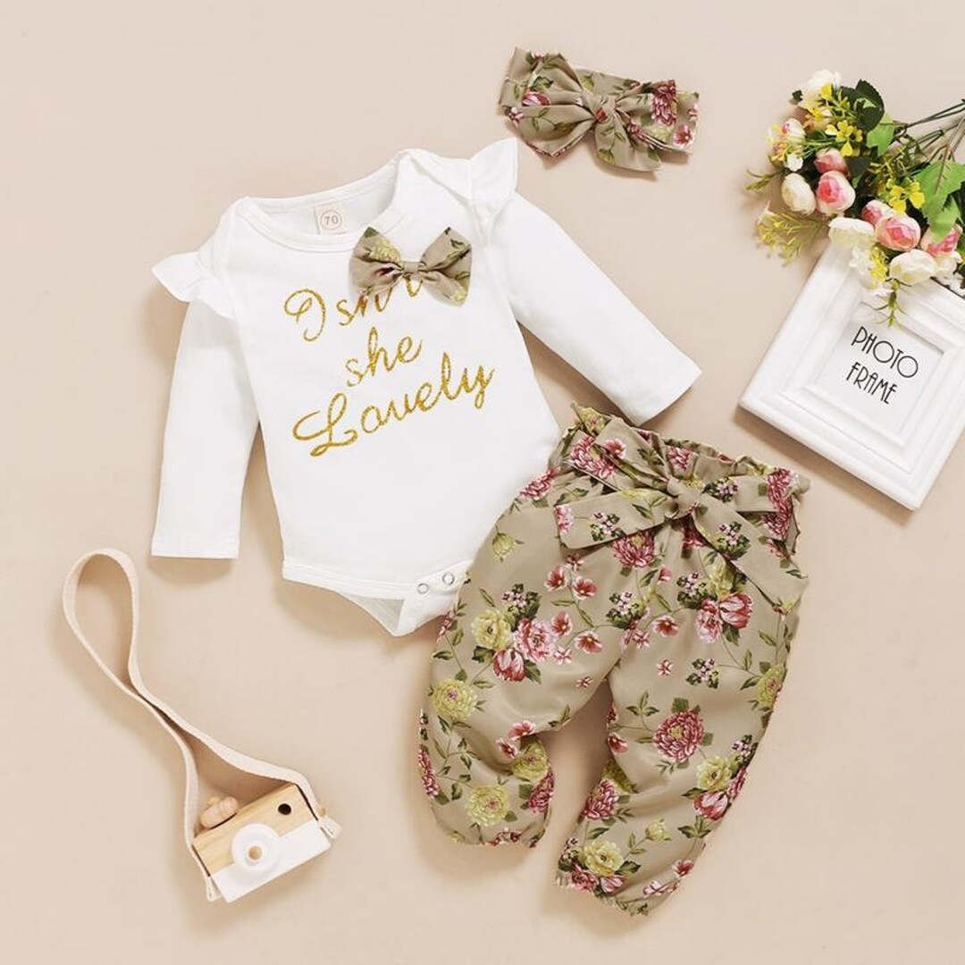 UK Hanakimi® Newborn High-Waist Dress Three-Piece Set