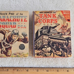 Allen Pike of the Parachute Squad / Ray Land of the Tank Corps - 1481 & 1447 - Little Big Books