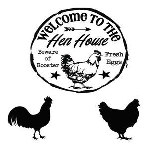 Welcome to the Hen House PNG - Instant Download