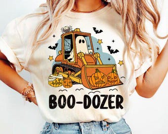 Boo-Dozer PNG: Halloween Graphic Design (Digital Download