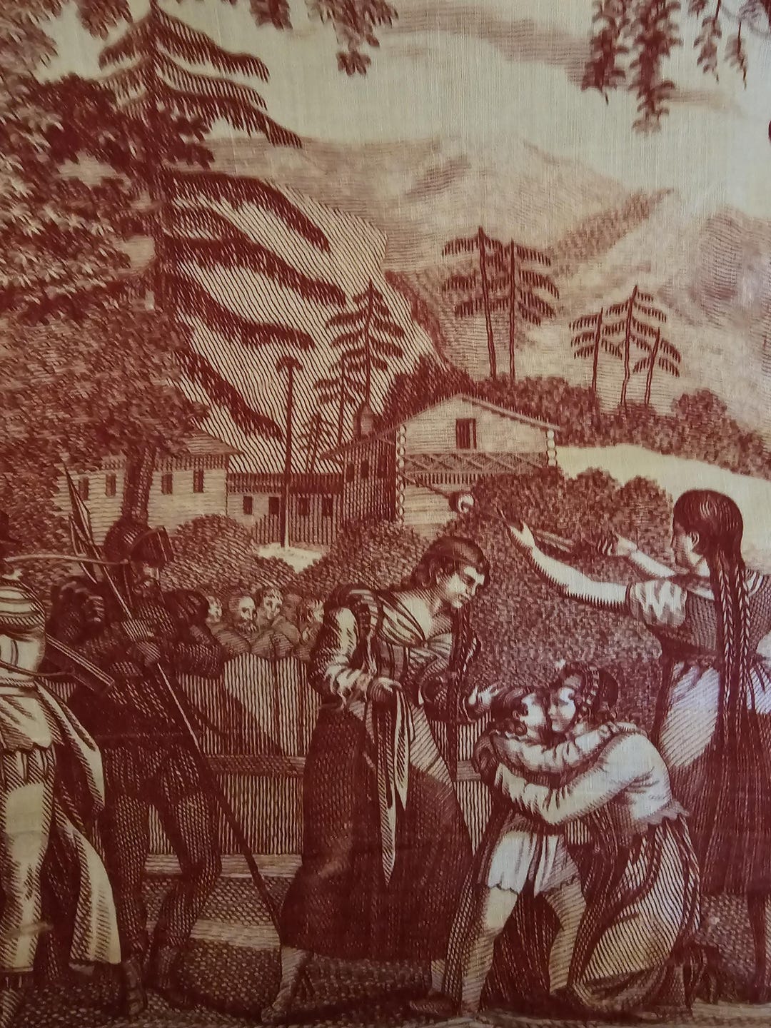 Antique 1820 William Tell Fabric Panel - Etsy