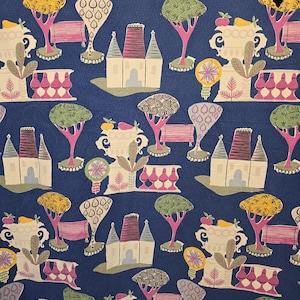 Vintage 1950s boussac ‘manoir’ fabric rare