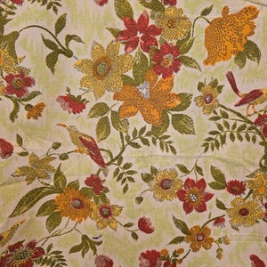 Vintage french, boussac floral fabric