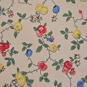 Vintage Floral Wallpaper, Nobilis Paris
