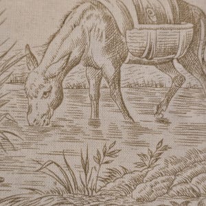 Vintage toile de jouy fabric